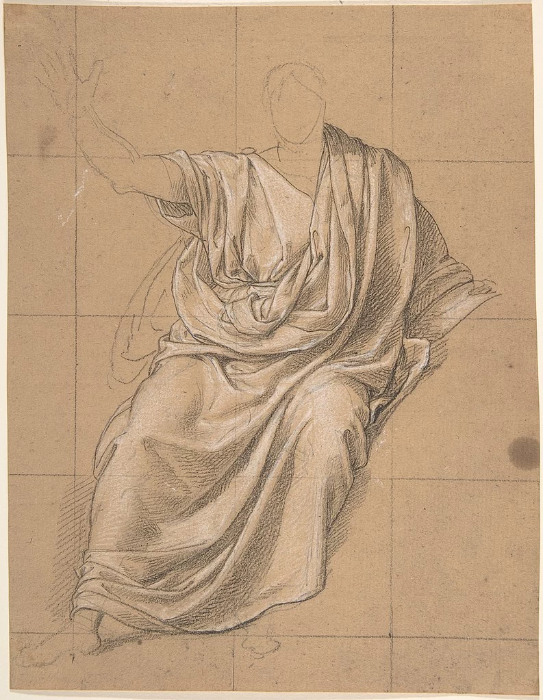 Jean - Baptiste Wicar, Studio del drappeggio, Metropolitan Museum of Art, New York